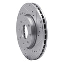 R1 04-09 Kia SPECTRA Front Right Drilled & Slotted Silver Brake Rotor
