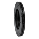 R1 11-19 Nissan Sentra Front Left Drilled & Slotted Black Brake Rotor