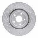 R1 93-98 Toyota Supra Front & Rear Drilled & Slotted Silver Brake Rotor Set