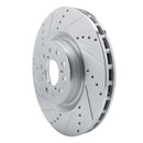 R1 17-25 Acura Integra Front & Rear Drilled & Slotted Silver Brake Rotor Set