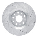 R1 18-24 Jeep Gladiator Front Drilled & Slotted Silver Brake Rotor Set