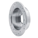 R1 10-13 Kia Forte5 Rear Right Drilled & Slotted Silver Brake Rotor