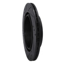 R1 93-99 Dodge STEALTH Rear Right Drilled & Slotted Black Brake Rotor