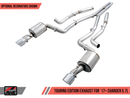 AWE Tuning 17+ Dodge Charger 5.7 Touring Edition Exhaust - Non-Resonated - Diamond Black Tips