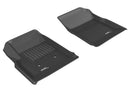 3D MAXpider 2015-2020 GMC Canyon Crew Cab Kagu 1st & 2nd Row Floormats - Black