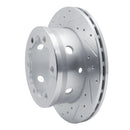R1 02-06 Dodge Sprinter 3500 Rear Left Drilled & Slotted Silver Brake Rotor