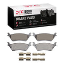 DFC 12-20 Ford F-150 Rear Drilled & Slotted Geoperformance Rotors 5000 Advanced Pads w/Hardware