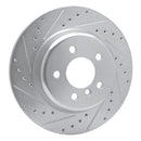 R1 11-16 BMW 528i Front & Rear Drilled & Slotted Silver Brake Rotor Set