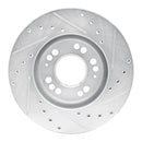 R1 91-04 Dodge Stealth Front Drilled & Slotted Silver Brake Rotor Set
