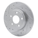 R1 00-09 Audi A4 Front & Rear Drilled & Slotted Silver Brake Rotor Set