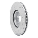 R1 16-25 Polestar Polestar 2 Front Drilled & Slotted Silver Brake Rotor Set