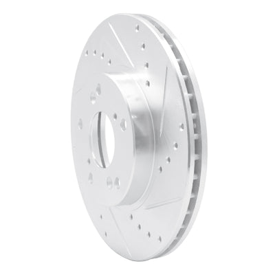 R1 98-22 Acura ILX Front Drilled & Slotted Silver Brake Rotor Set