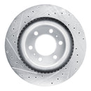 R1 22-25 Lexus LX600 Front Drilled & Slotted Silver Brake Rotor Set