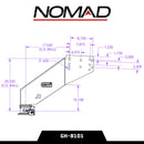 Gen-Y Nomad Static 5th Wheel to Gooseneck - 6.5K TW 30K Tow - Texture Black (1116/1621/1716 Frames)