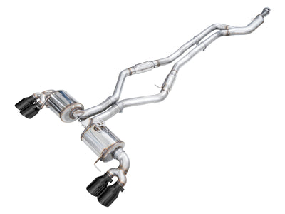 AWE Tuning 22-26 BMW M240i (G42) Touring Edition Exhaust - Diamond Black Tips