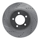 R1 06-10 Ford Explorer Sport Trac Front & Rear Drilled & Slotted Silver Brake Rotor Set