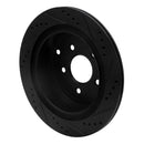 R1 03-24 Nissan Quest Rear Drilled & Slotted Black Rotors