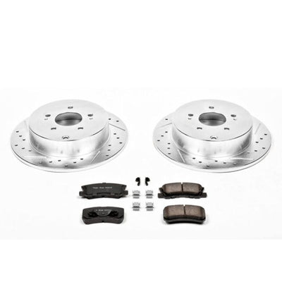 Power Stop 04-08 Mitsubishi Endeavor Rear Z23 Evolution Sport Brake Kit w/Calipers