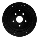 R1 86-92 Toyota Supra Front & Rear Drilled & Slotted Black Brake Rotor Set