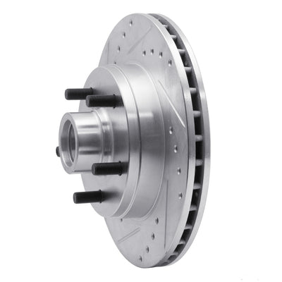 R1 1988-1991 Chevrolet C1500 Front Right Drilled & Slotted Silver Brake Rotor
