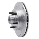 R1 1988-1991 Chevrolet C1500 Front Right Drilled & Slotted Silver Brake Rotor