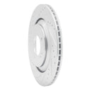 R1 2019-2025 Hyundai Elantra N Rear Left Drilled & Slotted Silver Brake Rotor