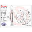 Brembo OE 14-15 Audi A6/A6 Quattro/12-16 S4/12-17 S5/17-20 Porsche Macan Friction Brake Disc