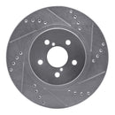 R1 17-23 Subaru Crosstrek Front & Rear Drilled & Slotted Silver Brake Rotor Set