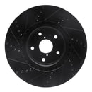 R1 13-20 Subaru WRX Front & Rear Drill/Slot Black Rotors w/Optimum Pads