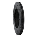 R1 01-05 Mazda Miata Front Right Drilled & Slotted Black Brake Rotor