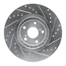R1 08-21 Lexus NX300 Front Drilled & Slotted Silver Brake Rotor Set