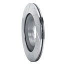 R1 04-11 Mazda RX-8 Rear Right Drilled & Slotted Silver Brake Rotor