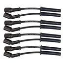 Moroso GM LS 5.7L/6.0L/6.2L/7.0L Ultra 350 8mm Multi-Angle Boot Ignition Spark Plug Wire Set - Black