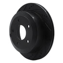 R1 05-06 Pontiac GTO Rear Left Drilled & Slotted Black Brake Rotor