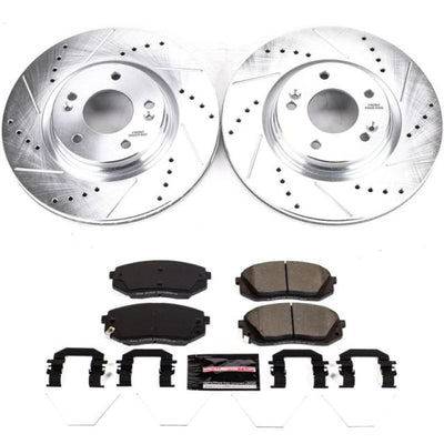 Power Stop 17-19 Kia Soul Front & Rear Z23 Evolution Sport Brake Kit