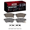 DFC 88-01 Acura Integra Rear Drilled & Slotted Geoperformance Rotors & Active Perf Pads w/Hardware