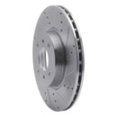R1 04-06 Nissan Sentra Front Right Drilled & Slotted Silver Brake Rotor
