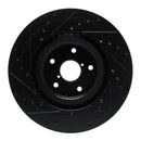 R1 -23 Subaru Ascent Front Right Drilled & Slotted Black Brake Rotor
