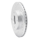 R1 00-15 Ford Ikon (Mexico / Made In Brazil) Front Left Drilled & Slotted Silver Brake Rotor