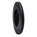 R1 18-25 Volkswagen Atlas Cross Sport Front & Rear Drilled & Slotted Black Brake Rotor Set