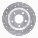 R1 84-88 Pontiac 6000 Rear Right Drilled & Slotted Silver Brake Rotor