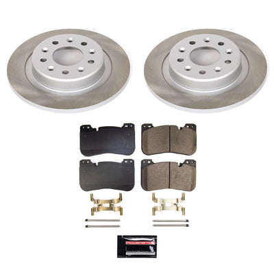 Power Stop 2020 Chevrolet Malibu Front and Rear Semi-Coated Rotor Kit
