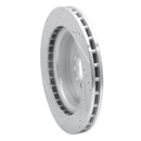 R1 03-05 Jaguar XJR Front Right Drilled & Slotted Silver Brake Rotor