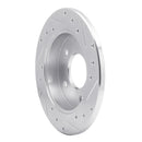 R1 86-92 Buick Riviera Rear Drilled & Slotted Silver Brake Rotor Set