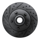 R1 80-83 Ford F-150 RWD Front Left Drilled & Slotted Black Brake Rotor