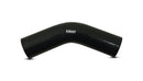 Vibrant 45 Degree Silicone Elbow 3.125in ID x 4.50in Leg Length - Black