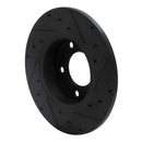 R1 95-98 BMW Z3 Front Left Drilled & Slotted Black Brake Rotor