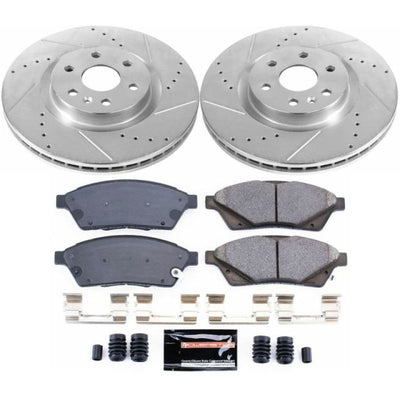 Power Stop 10-16 Cadillac SRX Front & Rear Z23 Evolution Sport Brake Kit