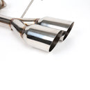 BLOX Racing 2022+ WRX Muffler Delete / Axle Back Single Wall 4in - Polished Tips