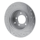 R1 07-17 Chrysler Sebring Front & Rear Drilled & Slotted Silver Brake Rotor Set